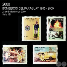 BOMBEROS DEL PARAGUAY 1905-2000 - (AO 2000 - SERIE 6) 